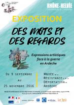 EXPOSITION "Des mots et des regards. Expressions artistiques face à la guerre en Ardèche".